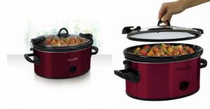 6-Quart Crock-Pot Cook & Carry Oval Slow Cooker in Red