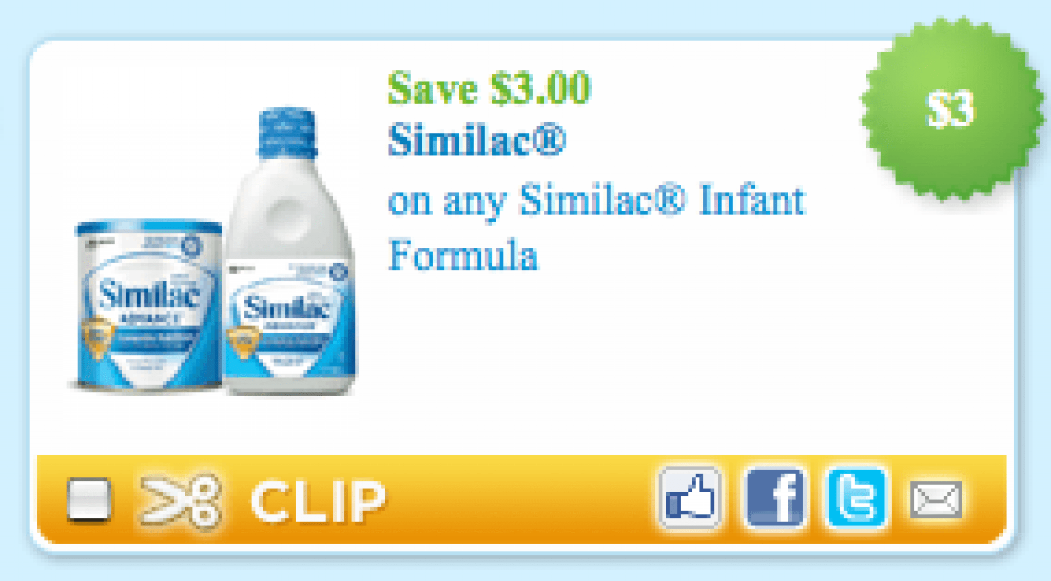 Target Similac Ready to Feed Formula only 86¢!