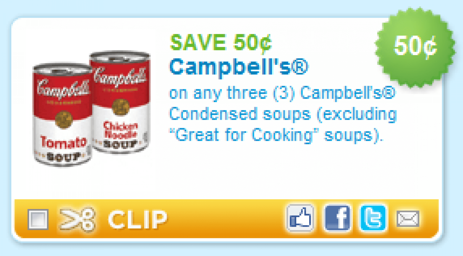 Printable Coupons Campbell's, State Fair & More