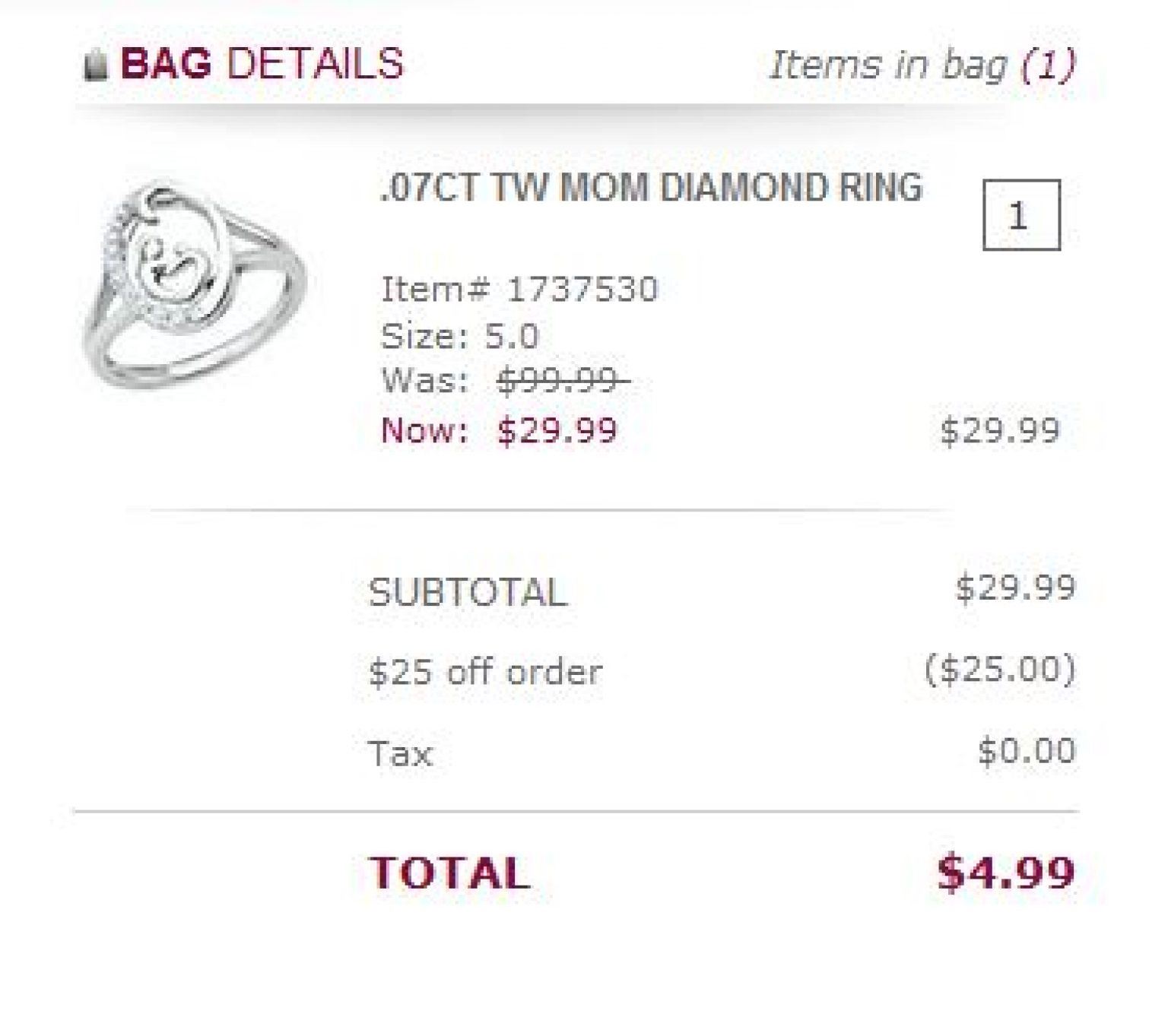 25 off 25+ Coupon Code for Helzberg Diamonds (Mom Rings as low as 29)