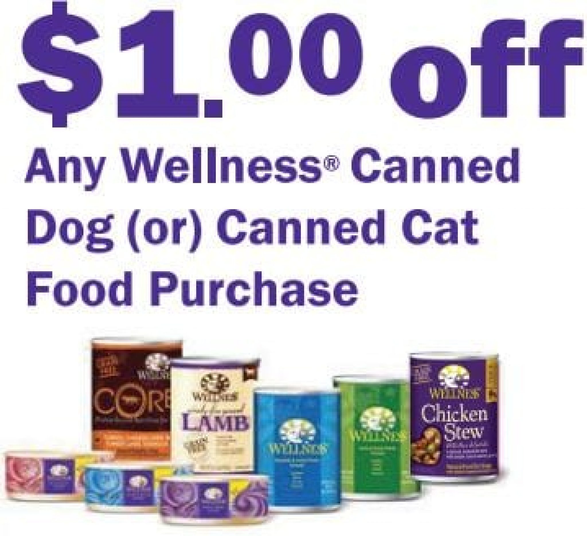 Free Wellness Canned Cat Food at PetSmart