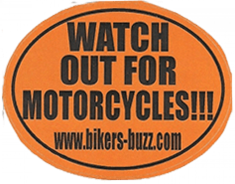 FREE 'Watch Out for Motorcycles Sticker'