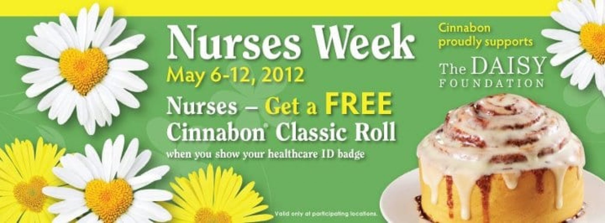 Free Cinnabon For Nurses