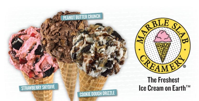 Buy 1 Ice Cream and Get 1 FREE at Marble Slab Creamery!!!