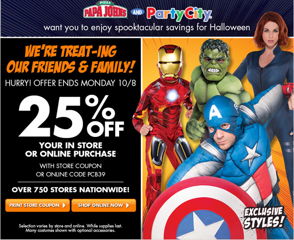 Party City 25% Off Coupon - Monday Only!!
