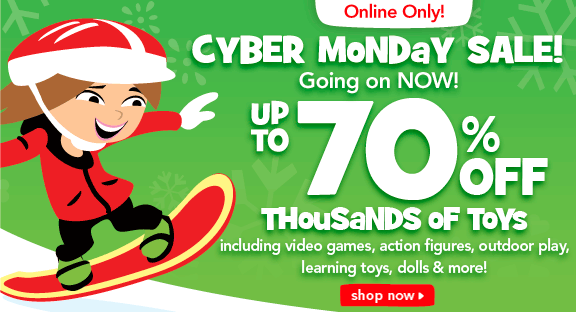 Toys R Us Cyber Monday: Up To 70% Off!!