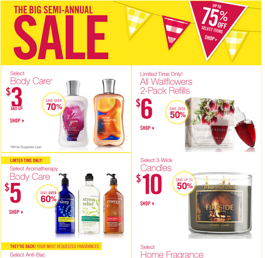 Bath and Body Works Semi-Annual Sale: $10 off of $40 Makes For KILLER Deals  (Hand Soaps $2.71 Each Shipped)