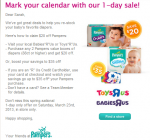 HOT! $38 Off Pampers 2 Value Boxes at Toys 