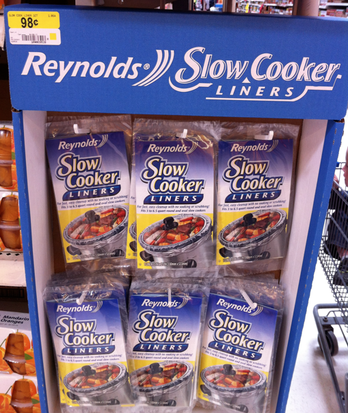Reynolds Slow Cooker Liners Only .48 at Walmart!