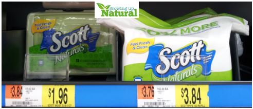 Scott Naturals Cleansing Cloths Only $.46 at Walmart!