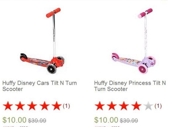 Disney Cars or Disney Princess Scooters Just $10 (reg. $39!)