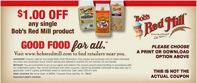 Hot Rare 1 00 1 Bob s Red Mill Product Coupon Mojosavings
