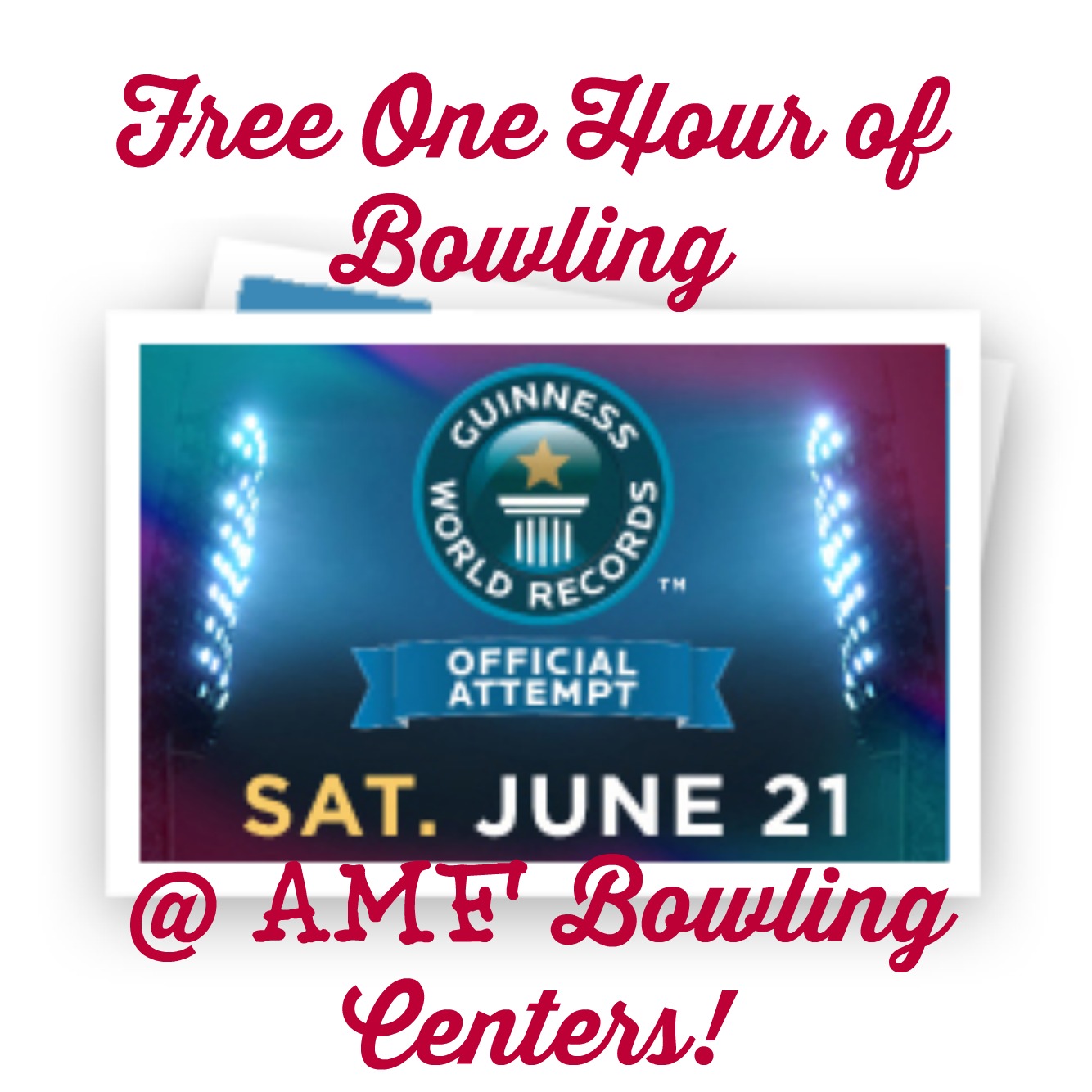 FREE One Hour of Bowling at AMF Bowling Centers! TODAY ONLY