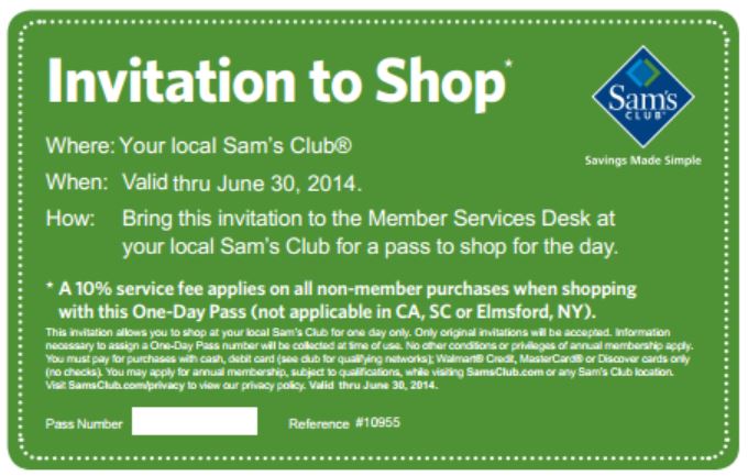 FREE One Day Pass to Sam’s Club! – Mojosavings.com