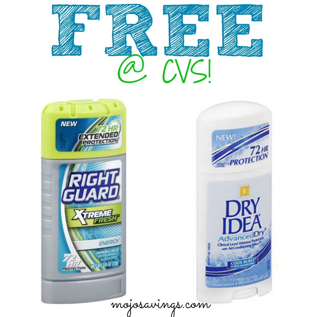 FREE Right Guard Or Dry Idea Deodorant At CVS Mojosavings