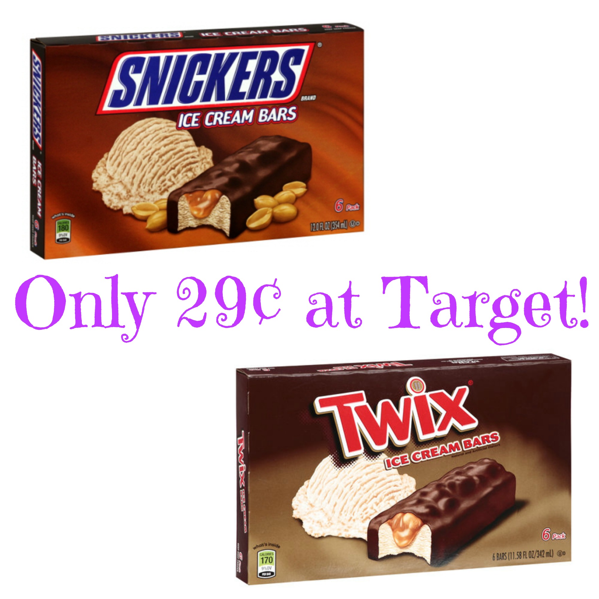 Target Consumer Snickers Snickers or Twix Ice Cream Bars Only 29¢ at Target! - Mojosavings.com