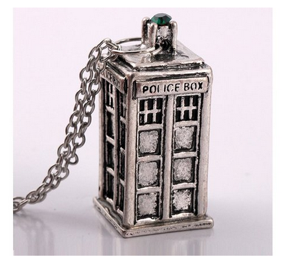 Retro Dr. Who Police Box Pendant Necklace Only $2.28! – Mojosavings.com