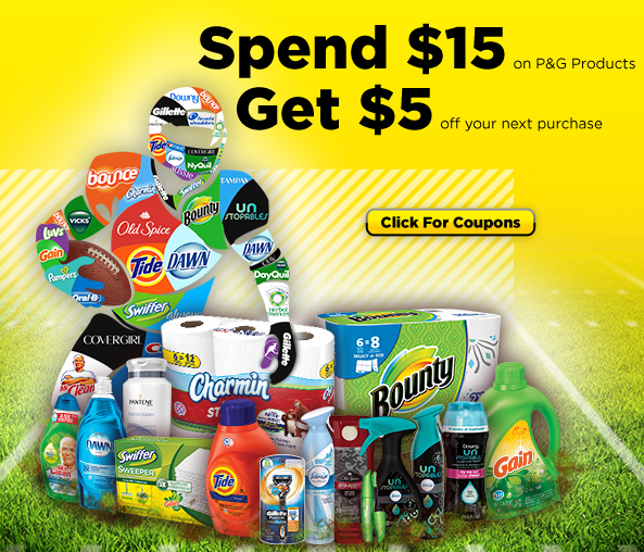 Dollar General Spend 15 on P&G Products, Get 5 On Your Next Purchase