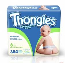 Thongies Diaper Thongs – 384 ct. for Just $.99