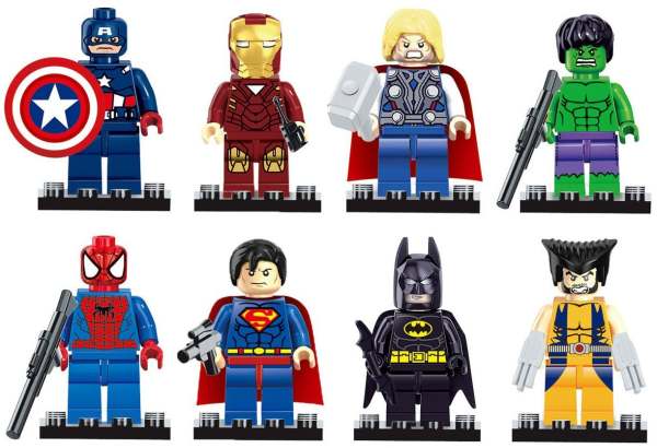 8 Super Hero Mini Figures Set Lego Fit Only $5.16 Shipped ...