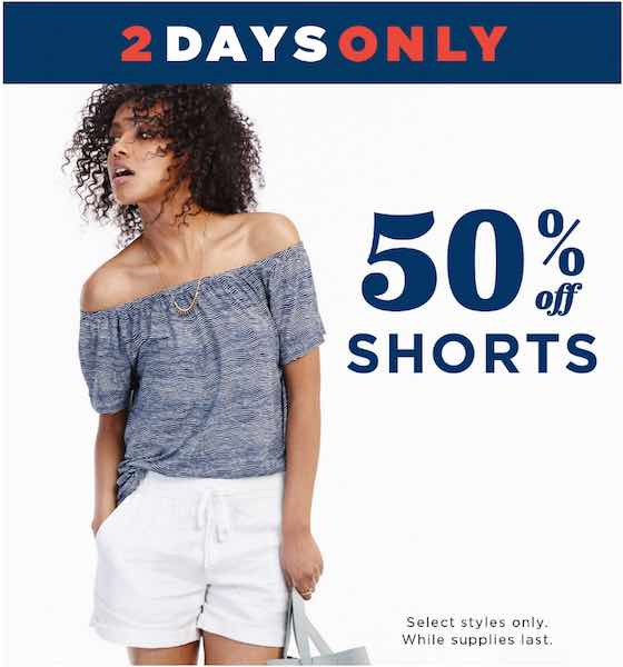 Old Navy: Get Shorts 50% Off 2 Days Only! Prices Start At $11.50 ...