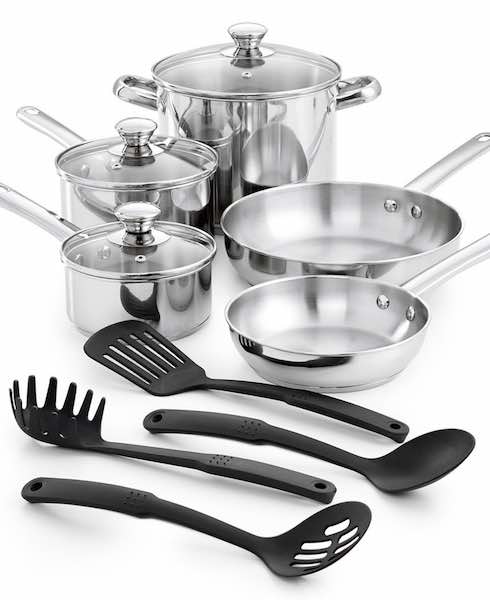 Macy's: Tools Of The Trade 12-pc. Stainless Steel Cookware Set Only $29 ...