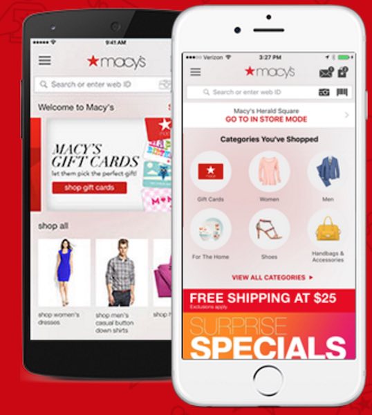 Macys sales app promo