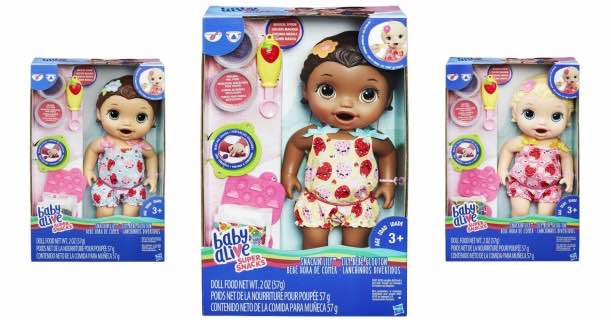 HOT! Baby Alive Super Snacks Snackin’ Lily Doll Only $15.99!!!