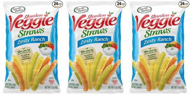 Garden Veggie Straws Just $0.38/Bag Shipped!