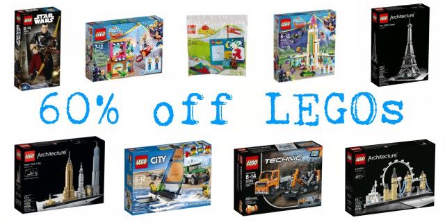Score Up To 60% Off Select LEGO Sets!