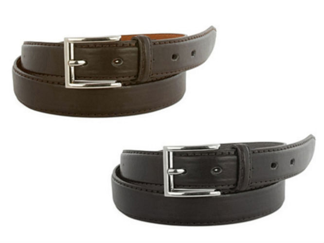 TWO Men’s Genuine Leather Dress Belts Only $7.99  + FREE Shipping!