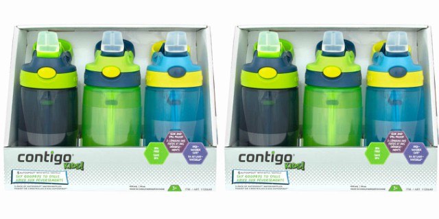 3-Pack Contigo Kids Water Bottles Just $3.99/Bottle!