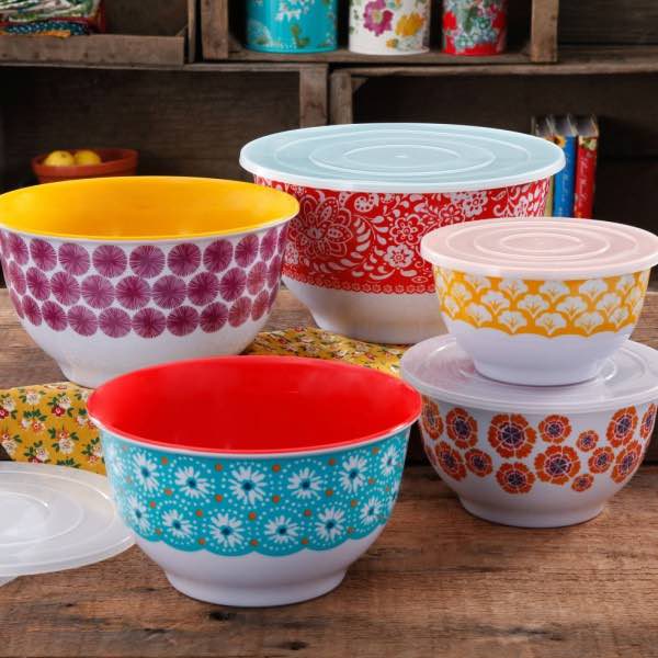 The Pioneer Woman 10-Piece Mixing Bowl Set Just $25.00! (Reg $50)