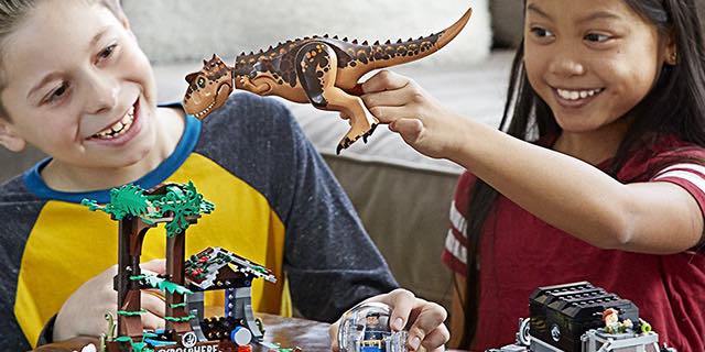 LEGO Jurassic World Carnotaurus Gyrosphere Escape Building Kit Just $64.00 Shipped!