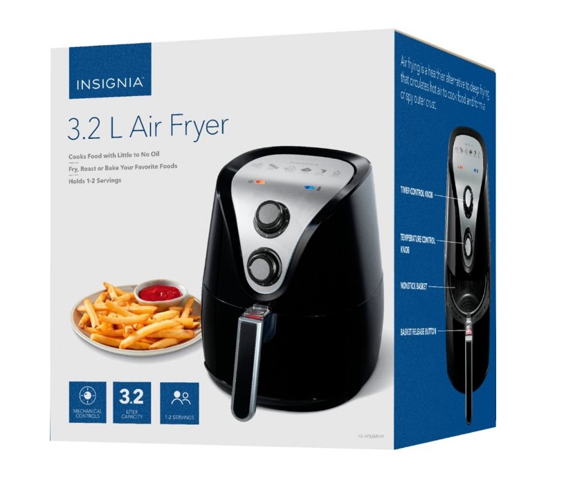 Insignia Analog Air Fryer 34.99 (REG 79.99)