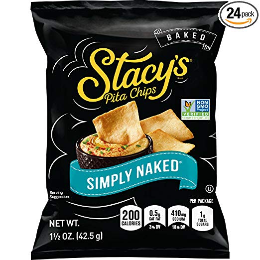 Stacy’s Simply Naked Pita Chips, 1.5 Oz Bags (Pack of 24) $6.64(REG$6.99)