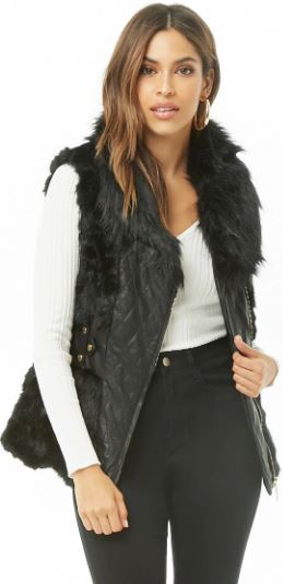 Faux Leather & Fur Vest $26.00 (REG $52.00)
