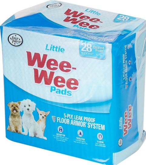 Wee-Wee Housebreaking Pads for Little Dogs $7.50 (REG $20.99)