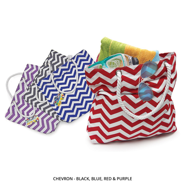 Durable Canvas Beach Tote with Rope Handles – Assorted Styles $10.99 (REG $39.99)