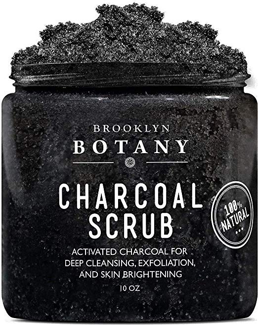 Activated Charcoal Scrub 10 oz – For Deep Cleansing & Exfoliation $14.95 (REG $29.95)