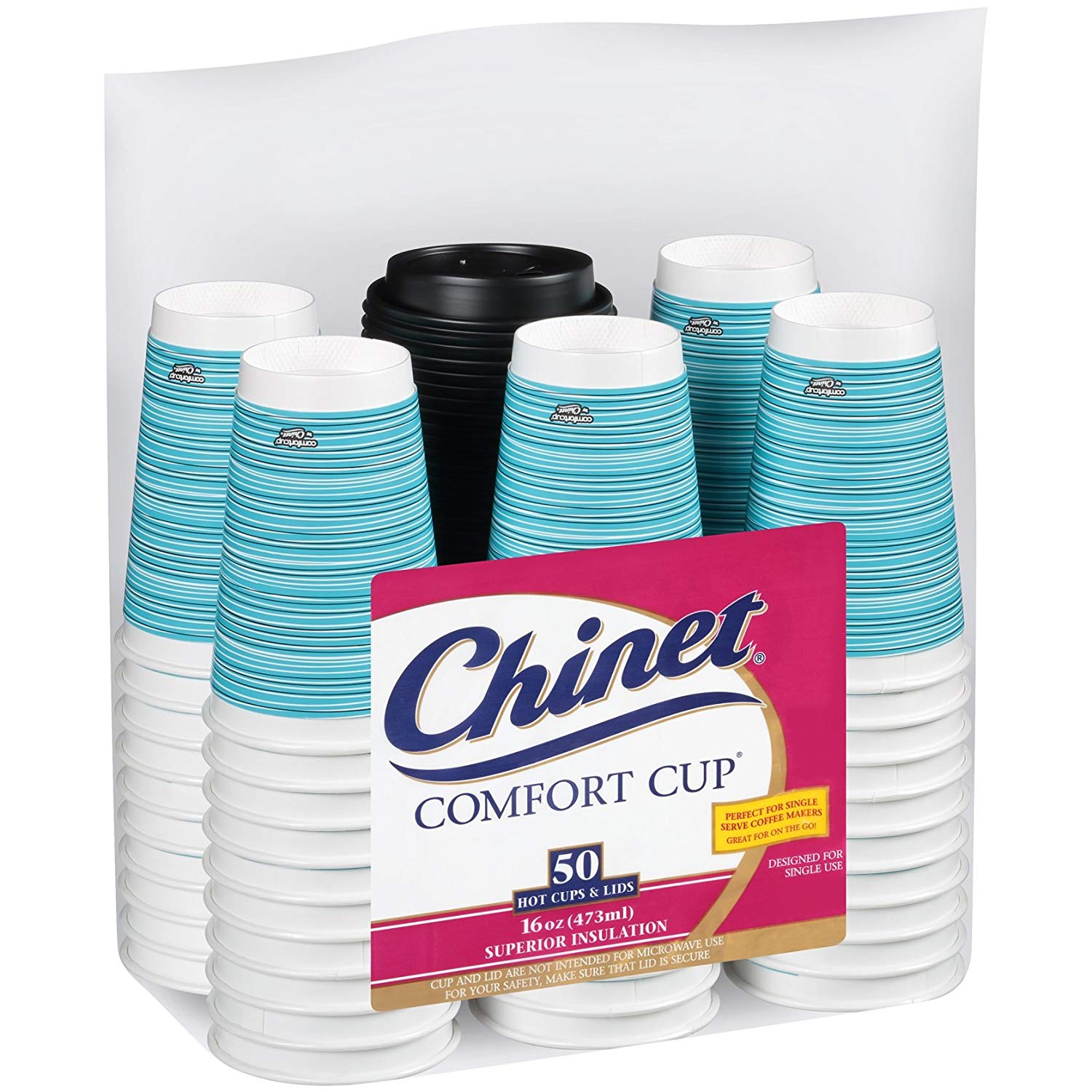 Chinet Comfort Cup 16-Ounce Cups, 50-Count Cups & Lids $11.70 (REG $23.81)