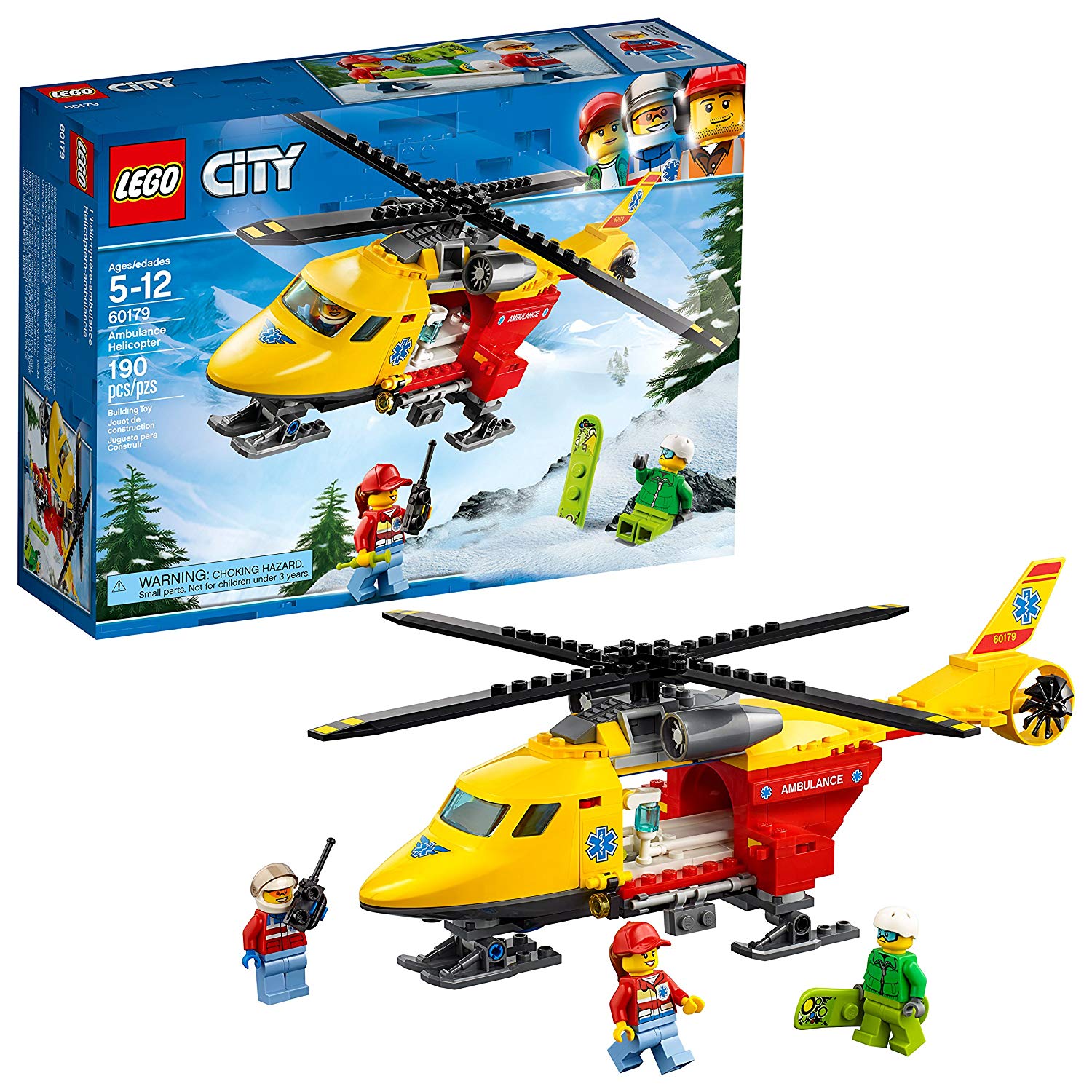 LEGO City Ambulance Helicopter 60179 Building Kit (190 Piece) $11.99 (REG $19.99)