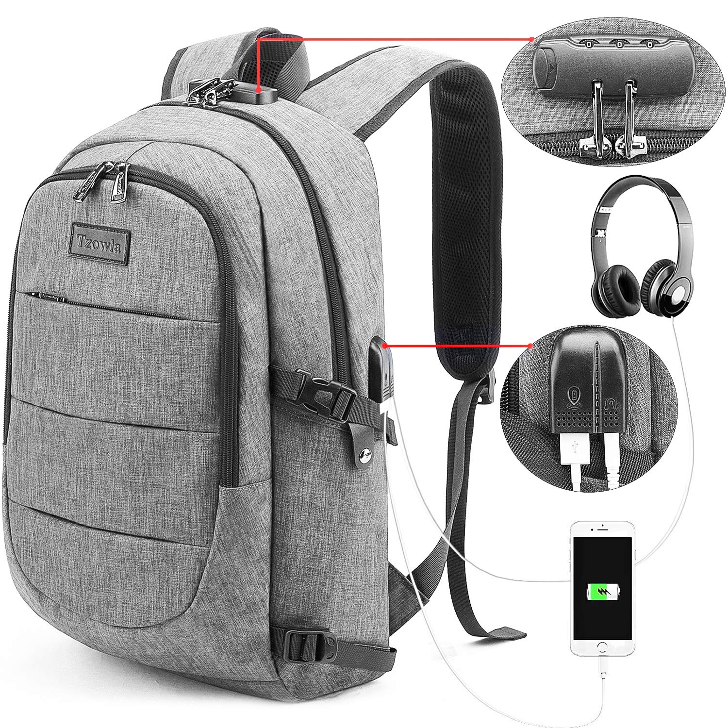 College School Laptop Backpack Water Resistant Anti-Theft Bag $37.99 (REG $68.99)
