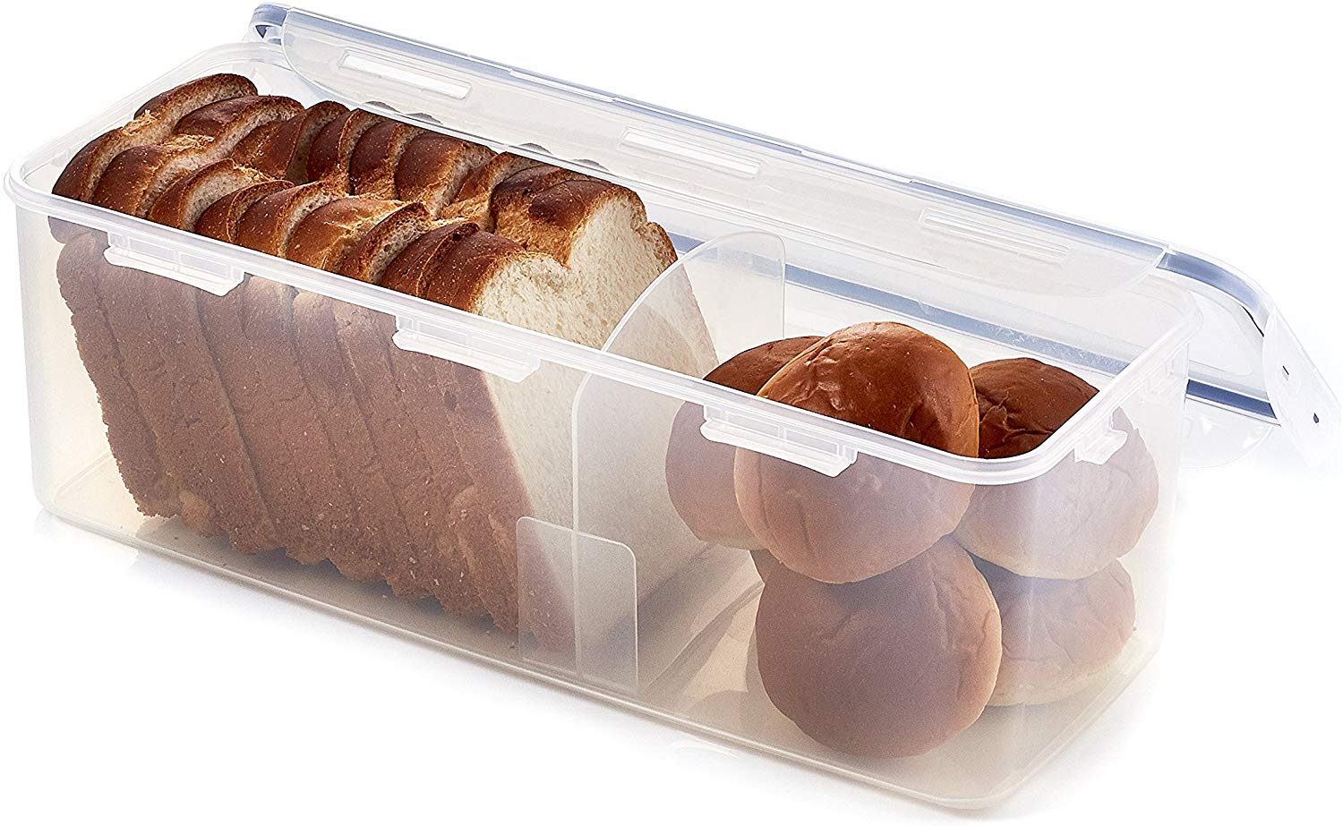LOCK & LOCK Airtight Rectangular Food Storage Container with Divider, Bread Box $9.43 (REG $14.43)