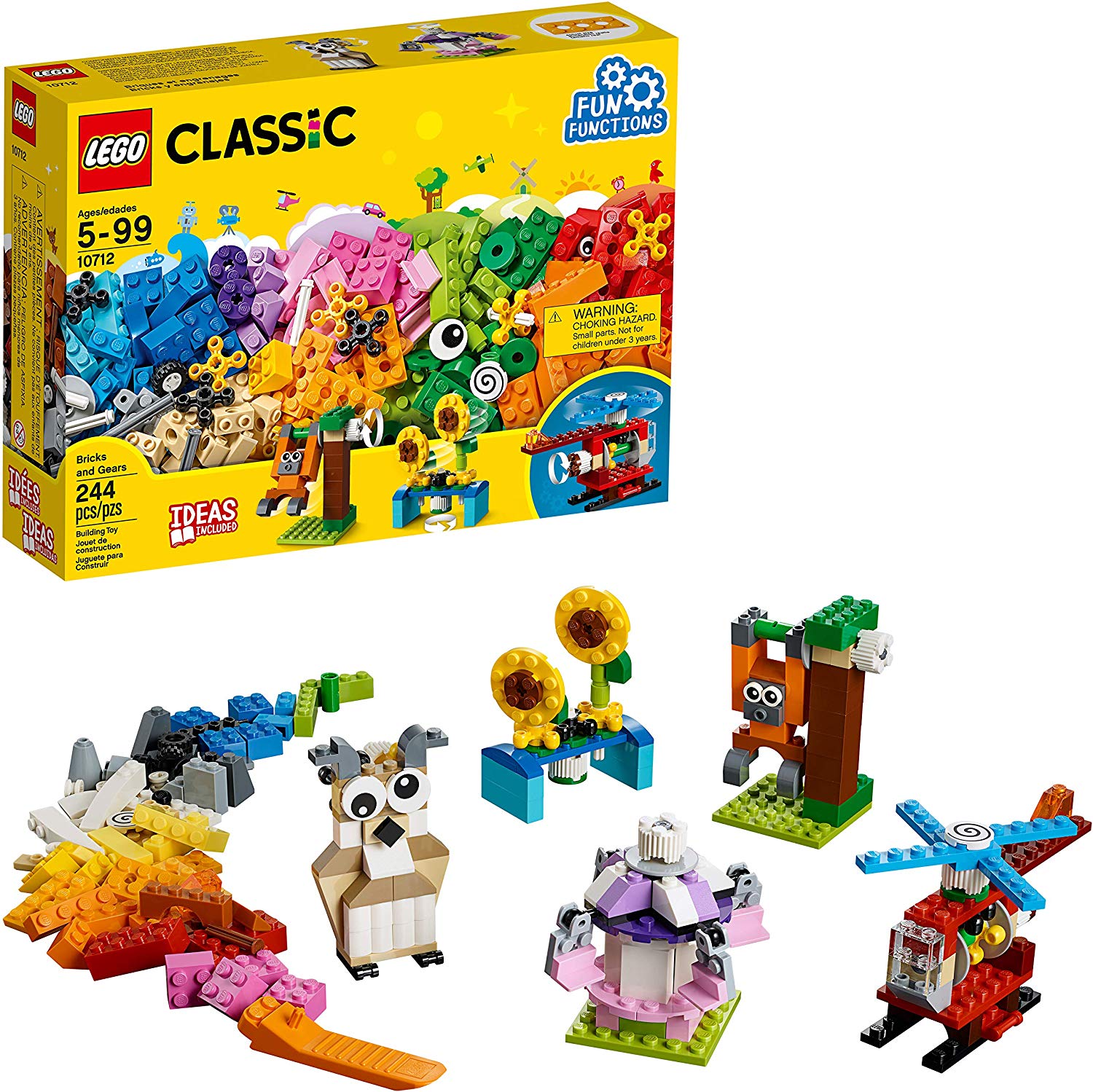 LEGO Classic Bricks and Gears 10712 Building Kit (244 Pieces) $11.99 (REG $19.99)