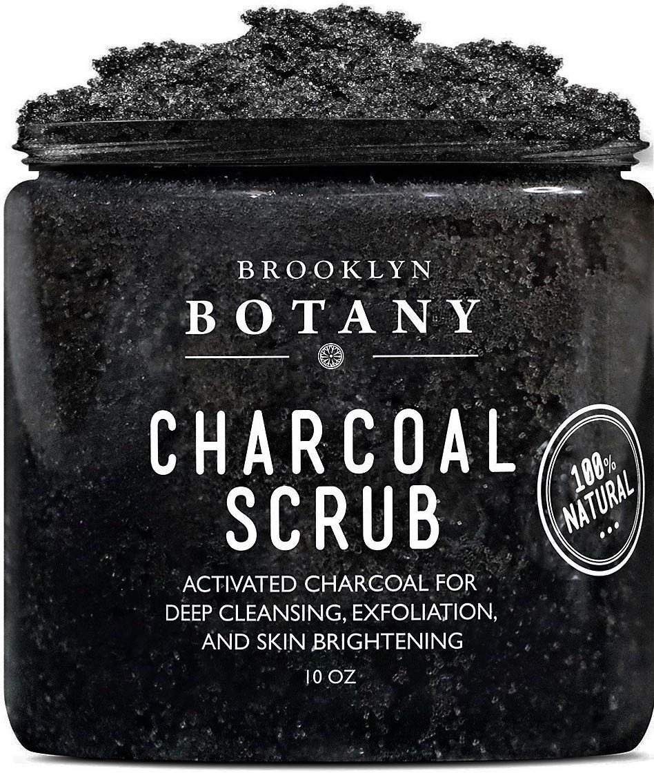 Activated Charcoal Scrub 10 oz – For Deep Cleansing & Exfoliation $13.97 (REG $29.95)
