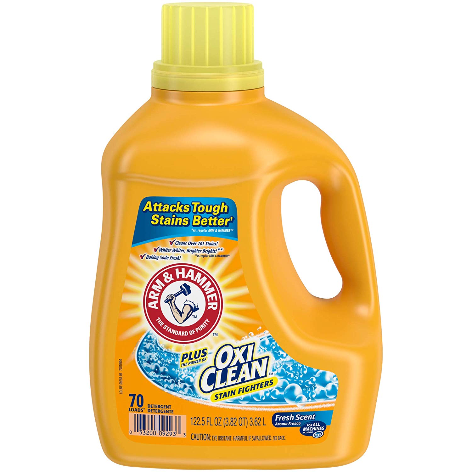 Arm & Hammer Liquid Laundry Detergent Plus OxiClean, Fresh Scent, 122.5 Oz $6.85 (REG $11.45)