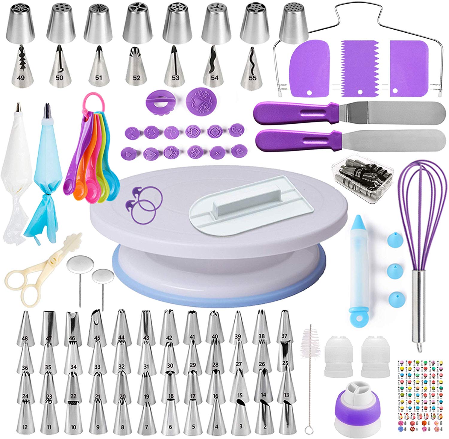 Cake Decorating Supplies Kit for Beginners, Set of 137, Baking Pastry Tools $23.99 (REG $59.99)