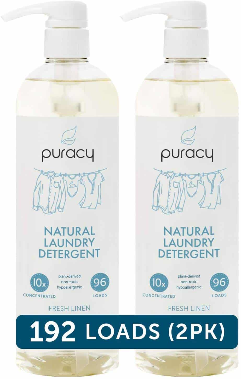 Puracy Natural Liquid Laundry Detergent, Hypoallergenic, Effective, Fresh Linen $25.99 (REG $41.97)