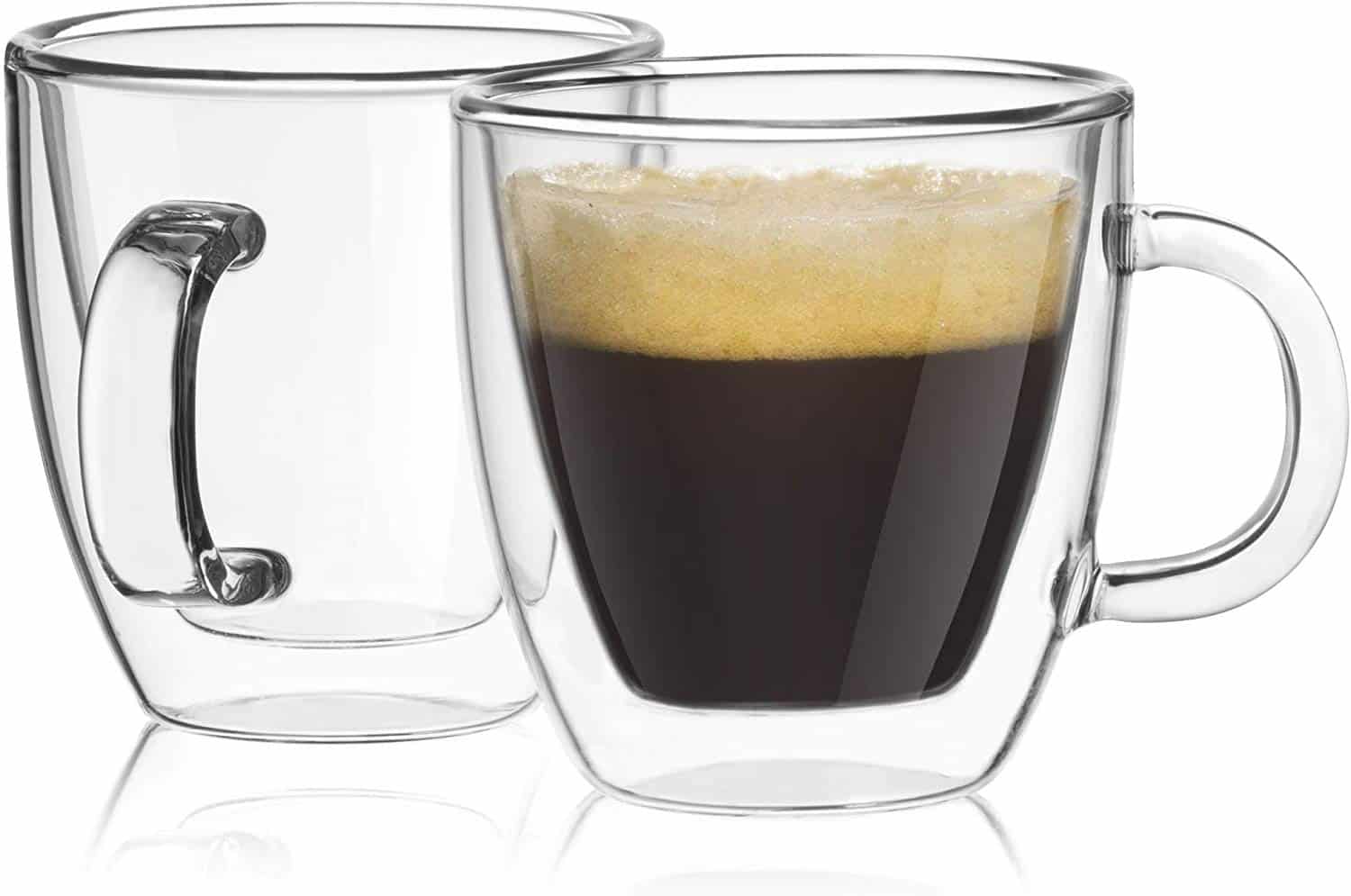 LIGHTNING DEAL!!! JoyJolt Savor Double Wall Insulated Glasses Espresso Mugs (Set of 2) $11.75 (REG $23.95)